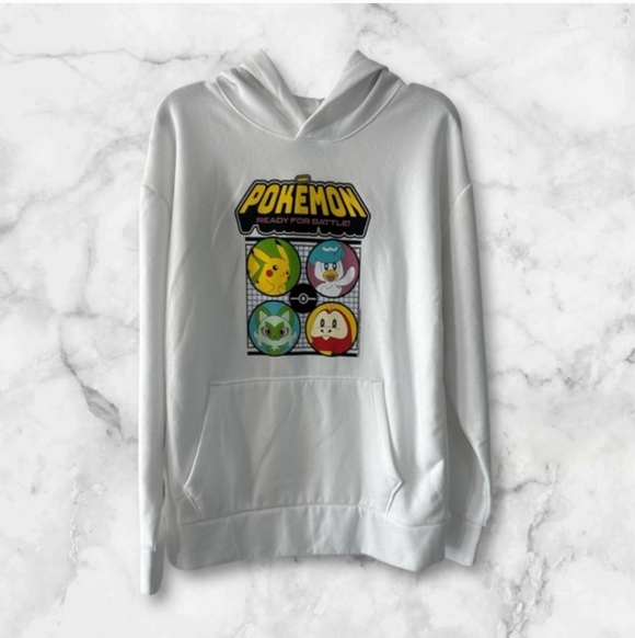 Old Navy Other - Pokemon Kids White Hoodie